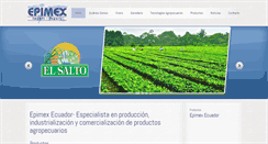 Desktop Screenshot of epimex.com.ec