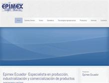 Tablet Screenshot of epimex.com.ec